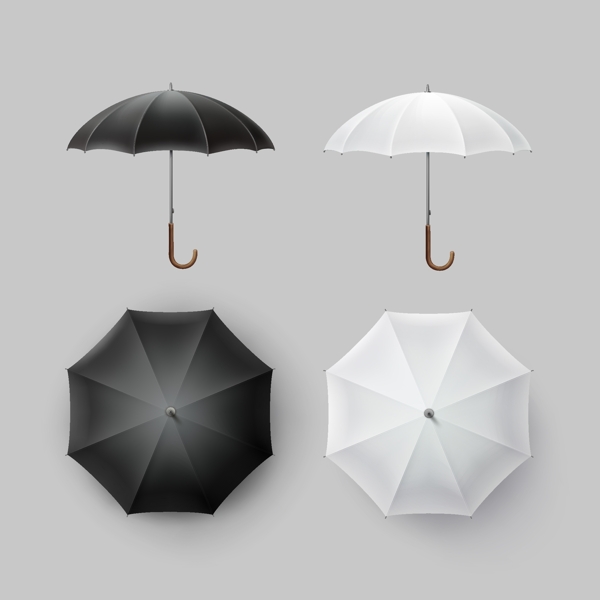 時(shí)尚黑白雨傘