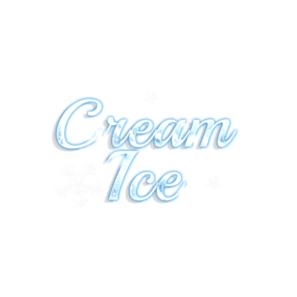 与光线影响的可口冰淇凌摘要字体