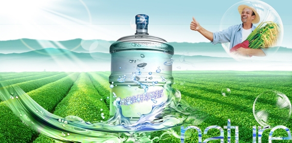 天然礦泉水海報PSD圖片