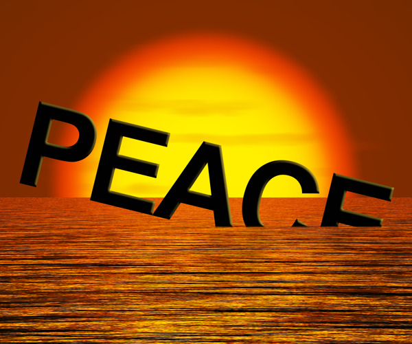 和平字下沉表现战争和冲突