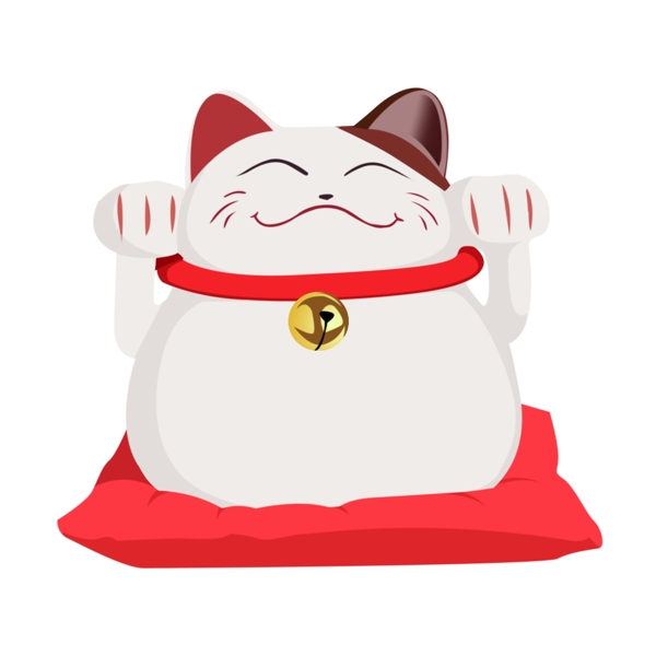 日本的招财猫插画