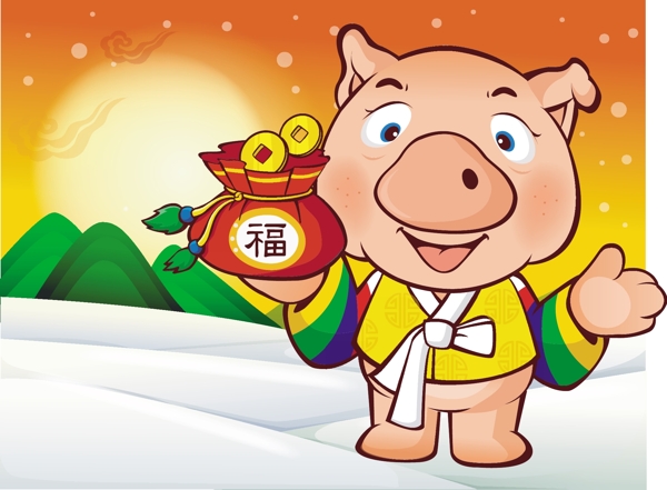 卡通豬圖片