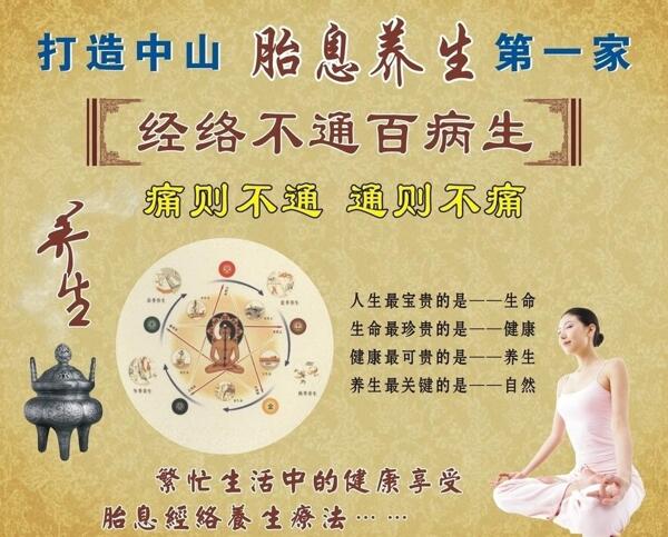 美容胎息養(yǎng)生的噴畫(huà)圖片