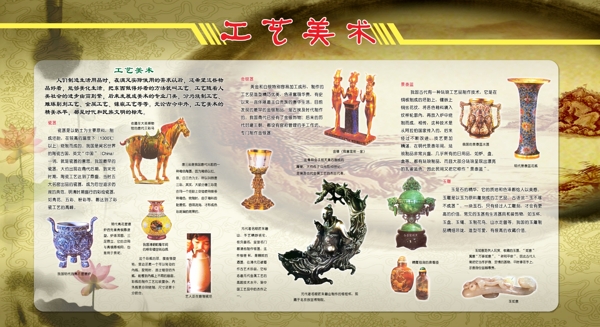 工藝美術(shù)展板圖片