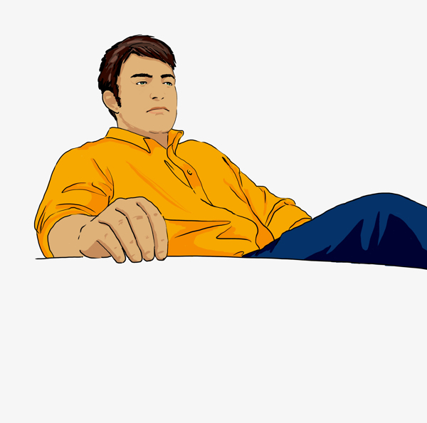 坐著的男人漫畫