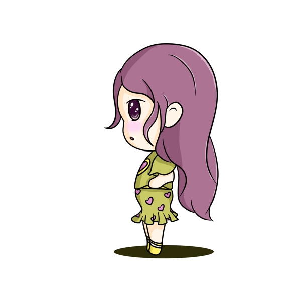 Q版女生元素可商用