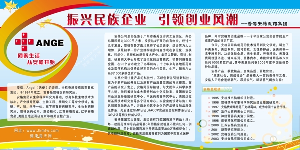 安格公司展板圖片