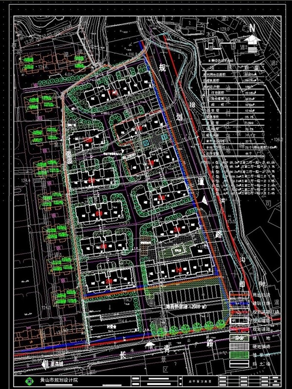 住宅小区规划CAD设计图图片