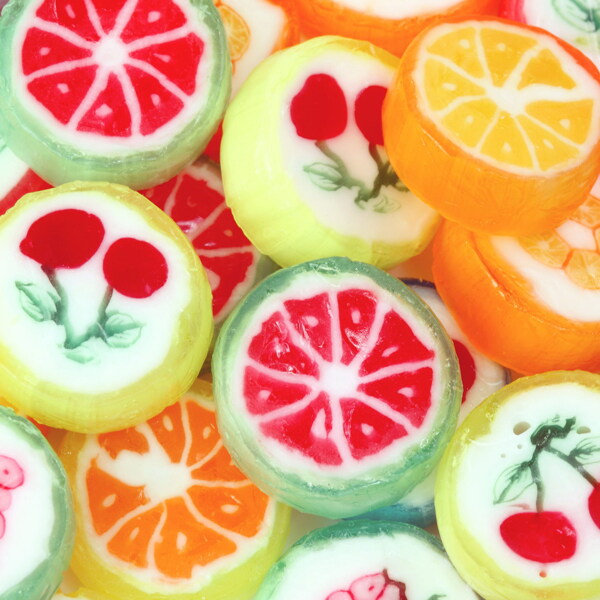 彩色水果糖果图片