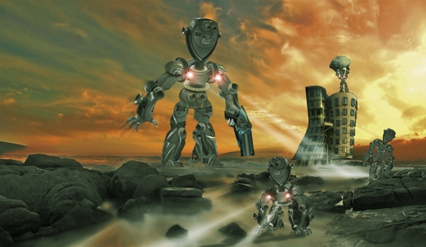 科幻游戏机器人战争图片