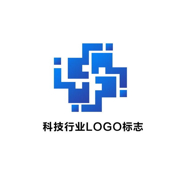 簡約漸變科技行業(yè)LOGO標志