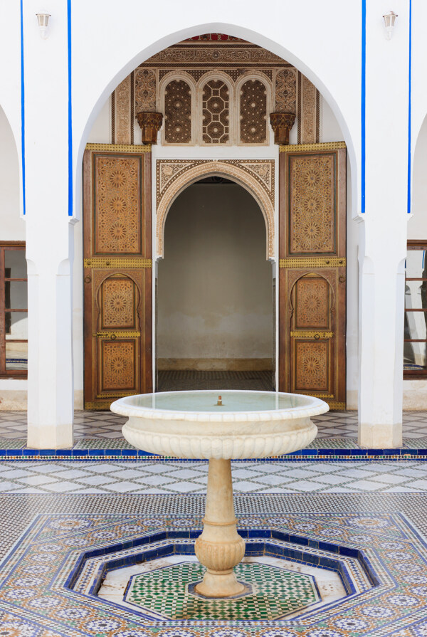 摩洛哥清真寺喷泉
