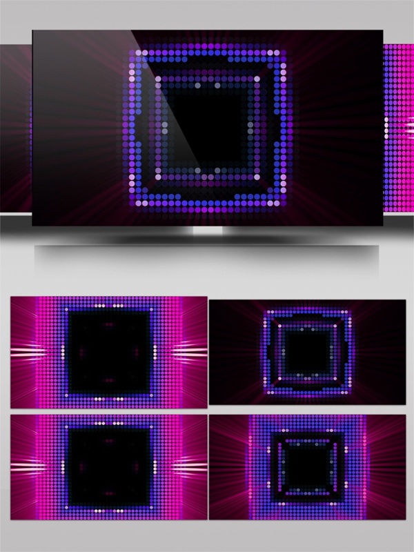 正方形LED点光源视频素材