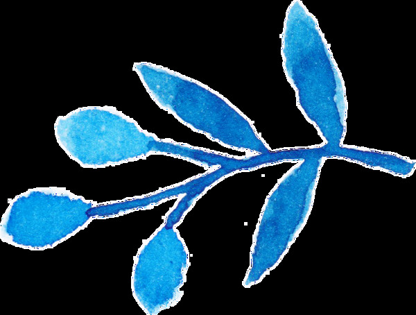 冰葉桃花卡通透明素材