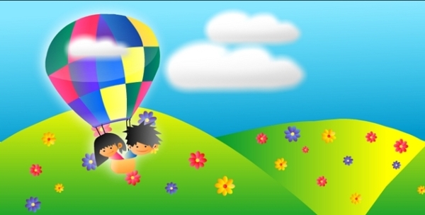 热气球飞行动画