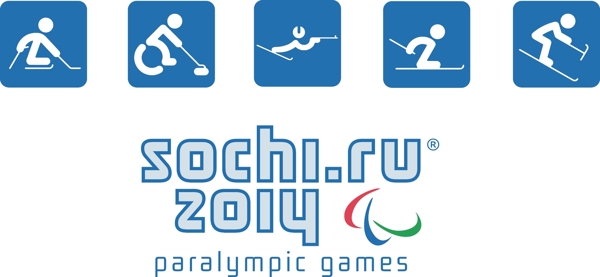 索契冬季残奥体育图标图片