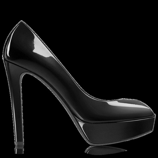 黑色高跟女鞋免抠png透明图层素材