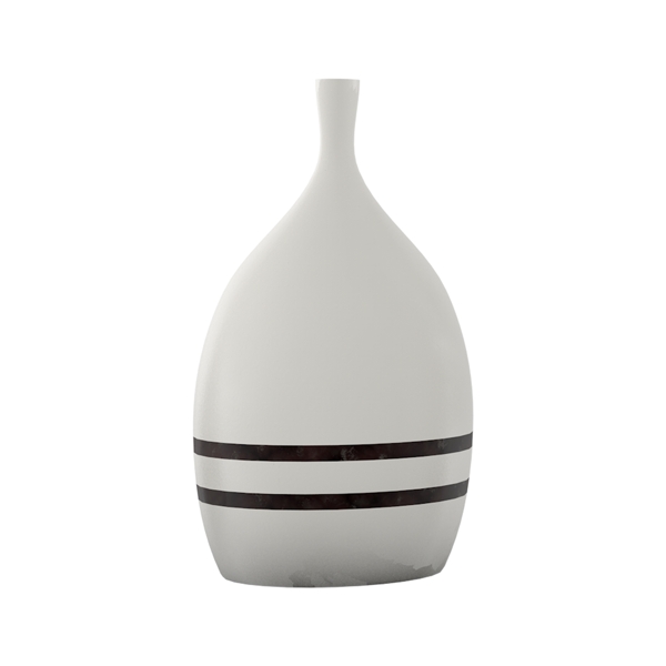 白色日式简约颓废艺术白色生活装饰陶瓷花瓶