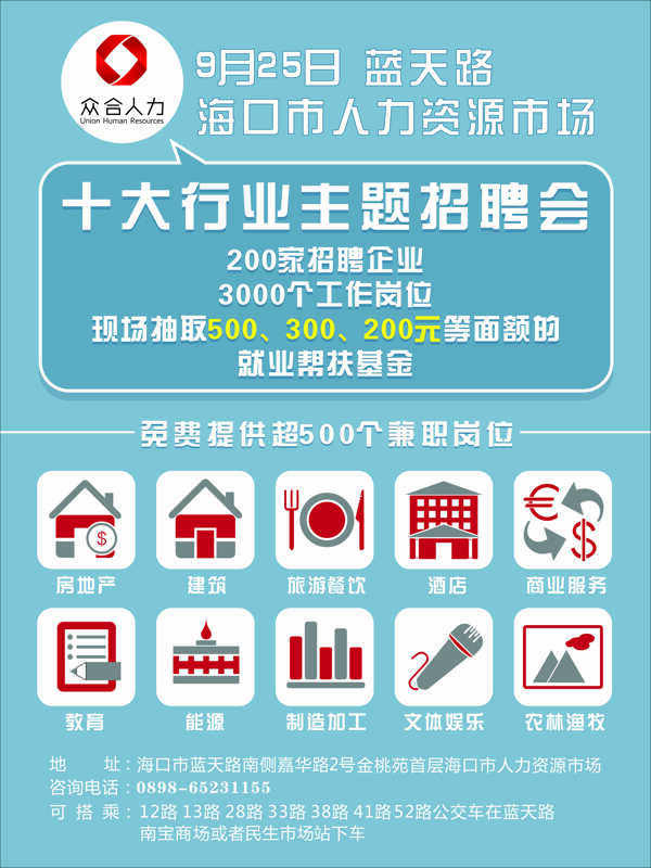 招聘會宣傳海報
