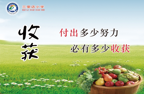 樓道標(biāo)語收獲圖片
