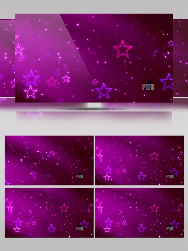 紫色梦幻星光动态视频素材