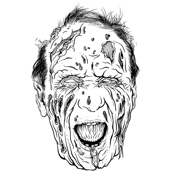 印花矢量圖人物男人靈異色彩免費(fèi)素材