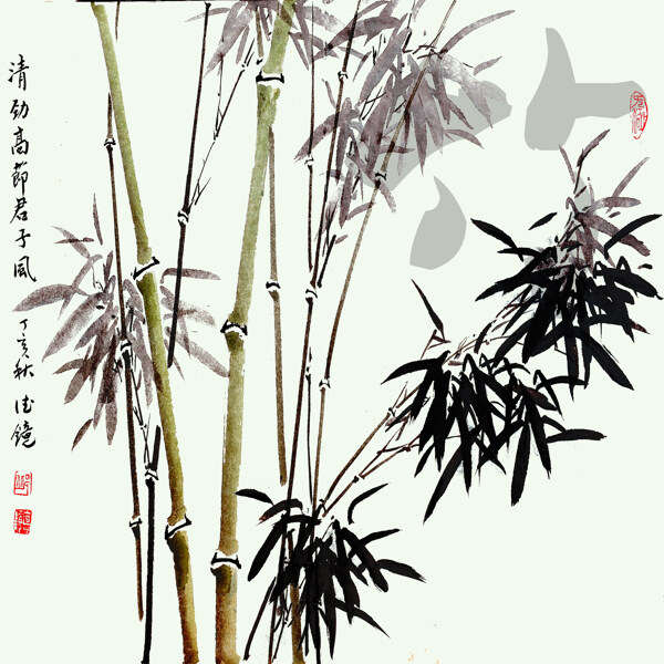最新裝飾設(shè)計無框畫壁紙梅蘭竹菊