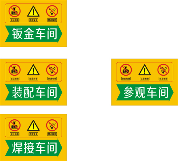 車間安全標識