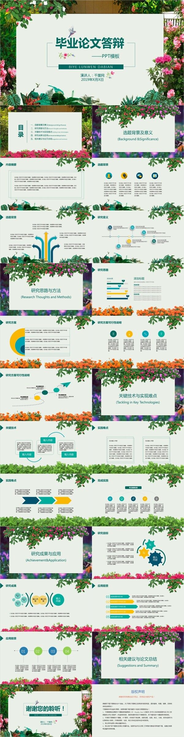 畢業(yè)論文答辯PPT模版