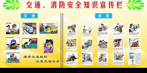 交通消防安全宣傳欄圖片