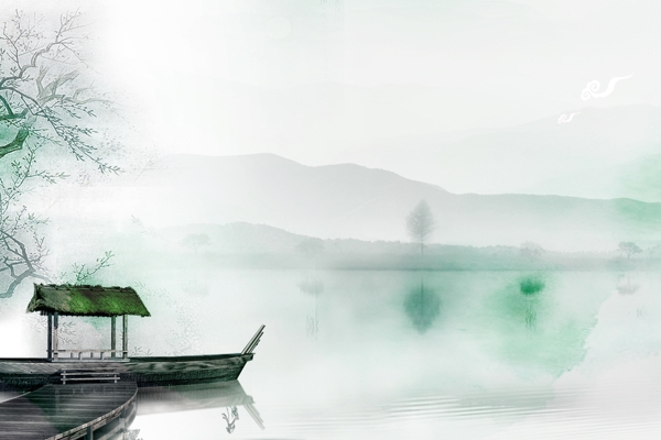 中國風(fēng)淡雅山水