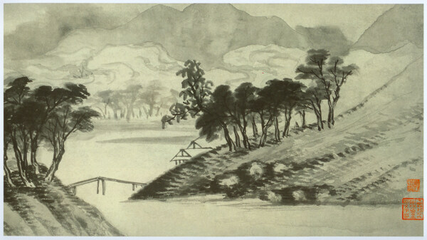 仿米云山圖圖片