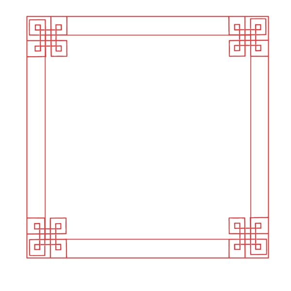 中国古风正方形边框