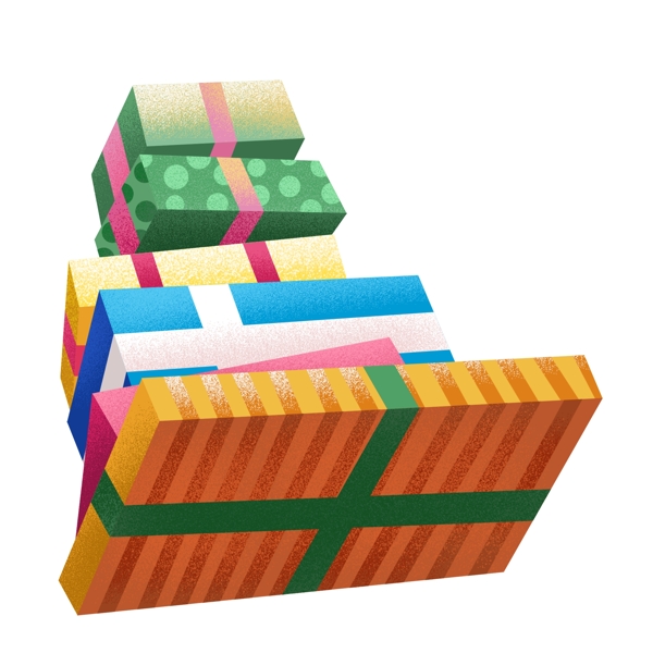 彩色创意礼物礼盒