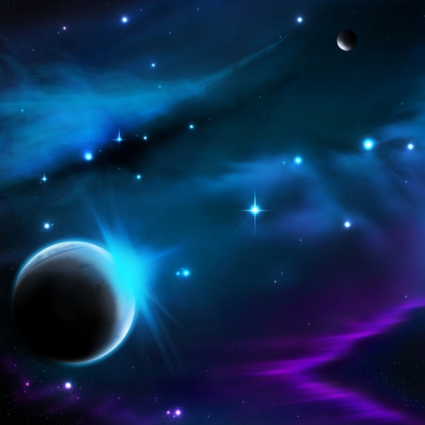 夢幻星空背景圖