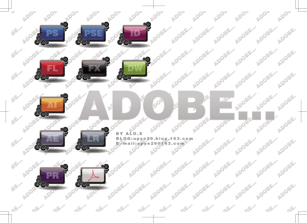 Adobe软件图标矢量图下载