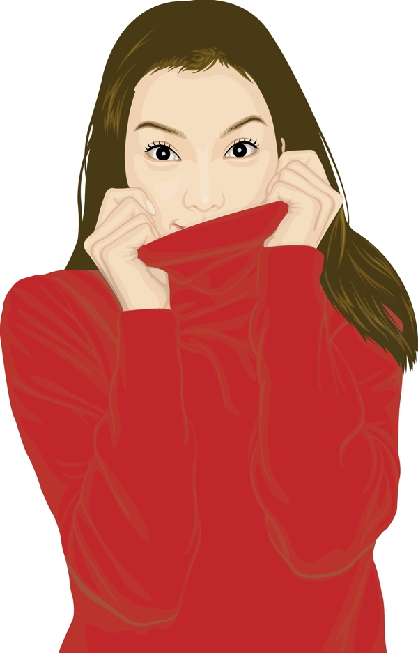 插畫時(shí)尚美女百態(tài)美女圖片