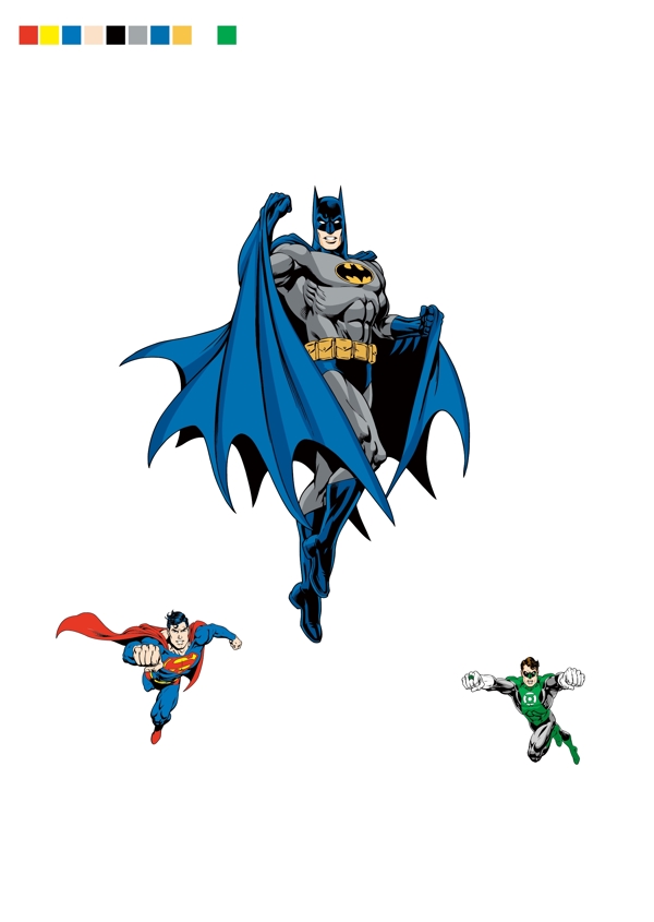 超人蝙蝠侠AI图片