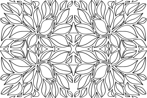 葉子背景矢量插畫(huà)摘要素描