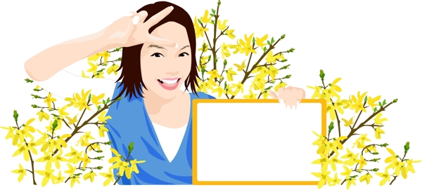 插畫時(shí)尚美女百態(tài)美女圖片