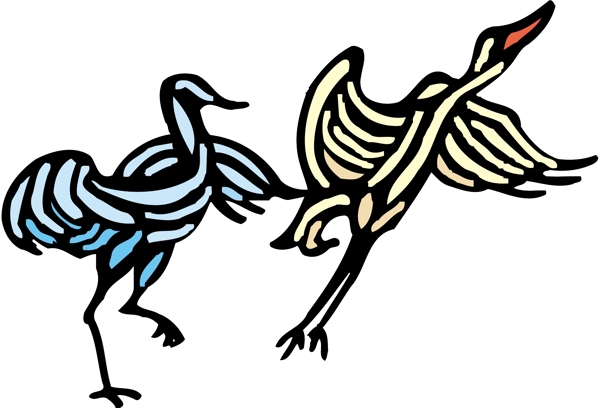 各種鳥類鳥動物矢量素材EPS格式0582
