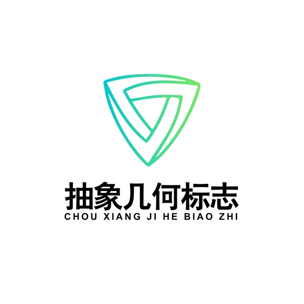 抽象幾何圖案logo