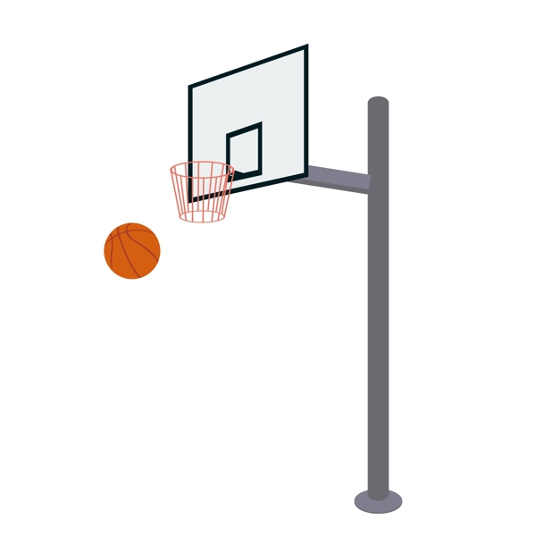 矢量体育日运动器材篮球篮球架设计元素