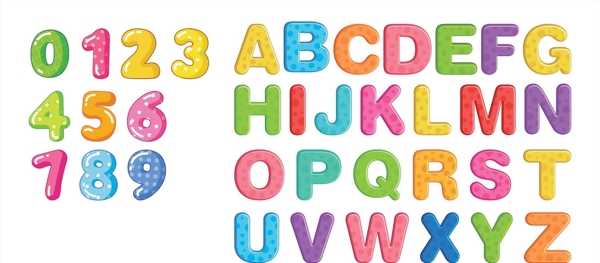 數(shù)字英文字圖片