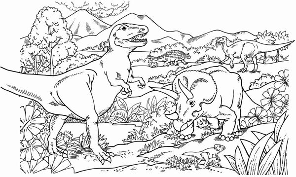 遠(yuǎn)古時(shí)代的動(dòng)物恐龍手繪畫動(dòng)物素描