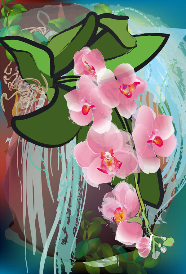 位圖植物寫意花卉花朵免費素材
