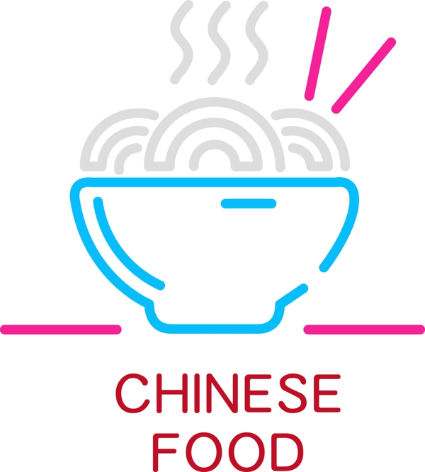 扁平化餐飲行業(yè)logo設(shè)計(jì)