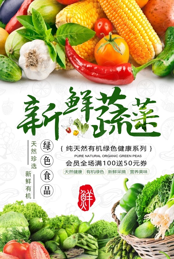 新鮮蔬菜海報(bào)