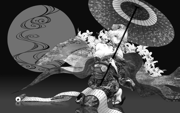 和風(fēng)傘少女