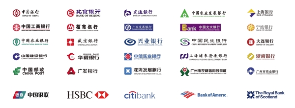 銀行l(wèi)ogo金融銀聯(lián)銀圖片
